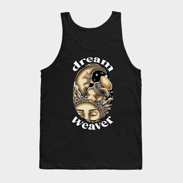 Ferret -Dream Weaver -Sun and Moon Tank Top by Nat Ewert Art